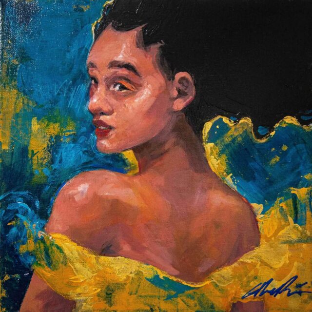 At a Glance 
12" x 12"
Acrylic on Canvas 

.
.
.
.
#ellereneart #acrylicpainting #contemporaryart #caribbeanart #traditionalart #bajanart